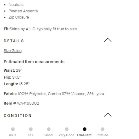 A.L.C. Asymmetrical Silk Skirt - Picture 8 of 8